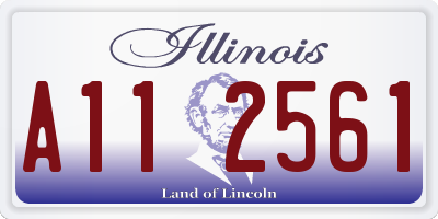 IL license plate A112561