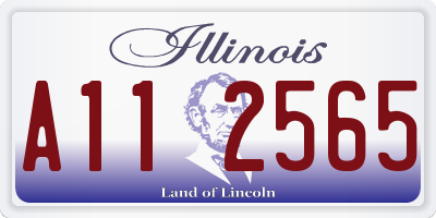 IL license plate A112565