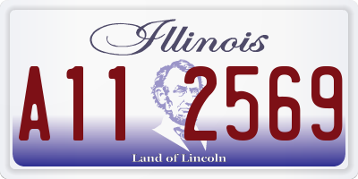 IL license plate A112569