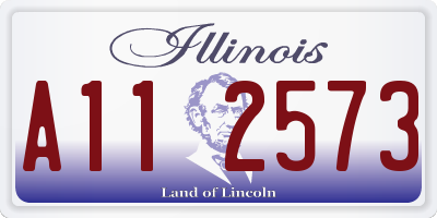 IL license plate A112573