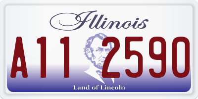 IL license plate A112590