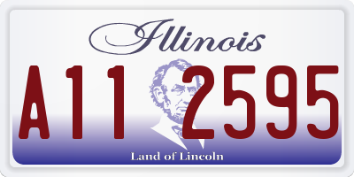 IL license plate A112595