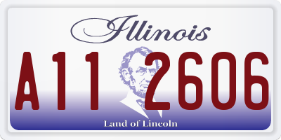 IL license plate A112606
