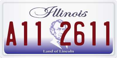 IL license plate A112611