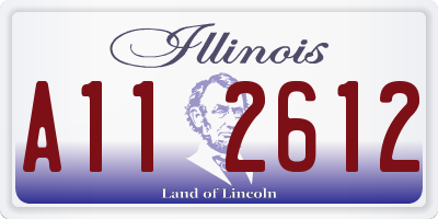 IL license plate A112612