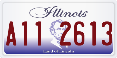 IL license plate A112613