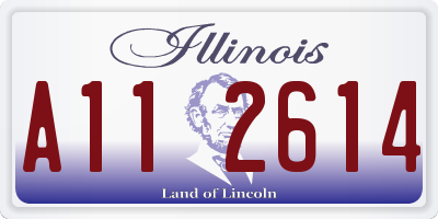 IL license plate A112614