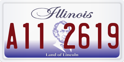 IL license plate A112619