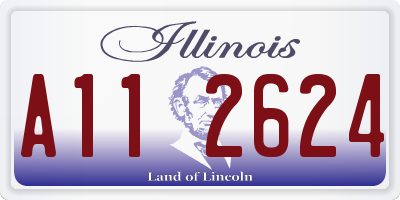 IL license plate A112624