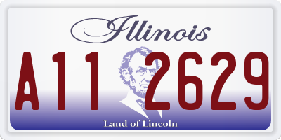 IL license plate A112629