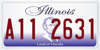 IL license plate A112631