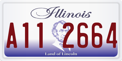 IL license plate A112664