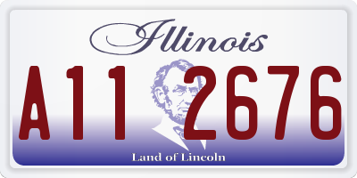 IL license plate A112676