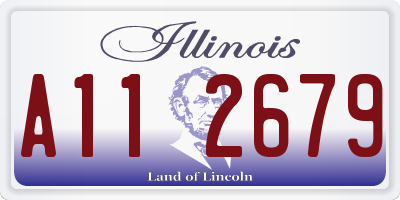 IL license plate A112679