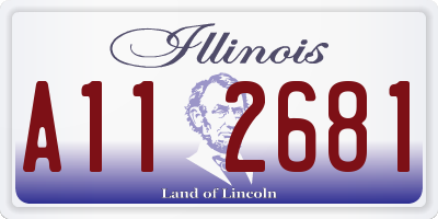IL license plate A112681