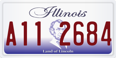 IL license plate A112684