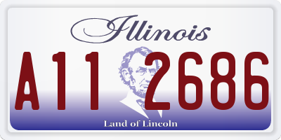 IL license plate A112686