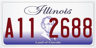 IL license plate A112688