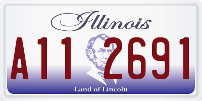 IL license plate A112691