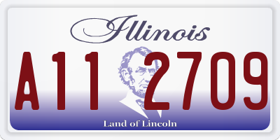 IL license plate A112709