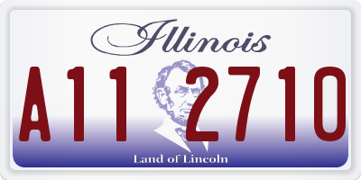 IL license plate A112710