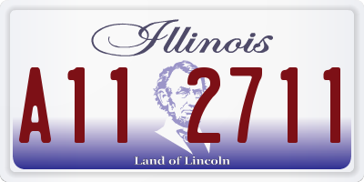 IL license plate A112711