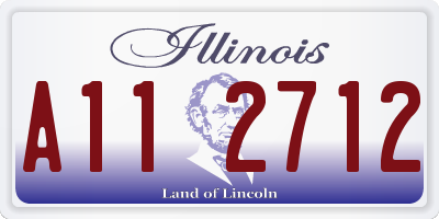 IL license plate A112712