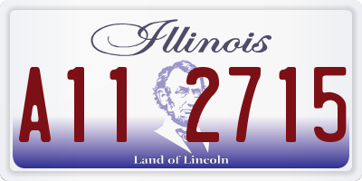 IL license plate A112715