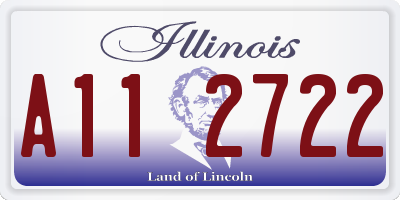 IL license plate A112722