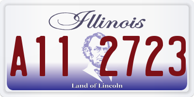 IL license plate A112723