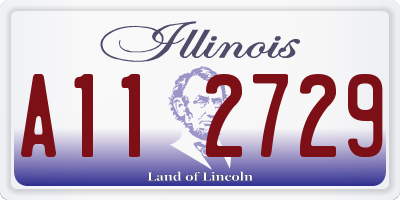 IL license plate A112729