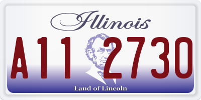 IL license plate A112730
