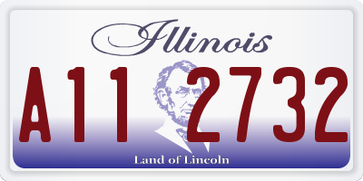 IL license plate A112732