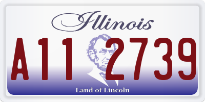 IL license plate A112739