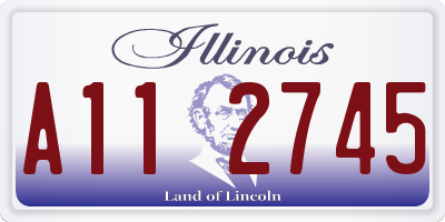 IL license plate A112745