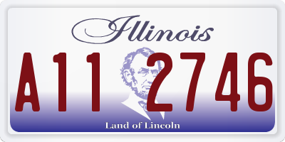 IL license plate A112746