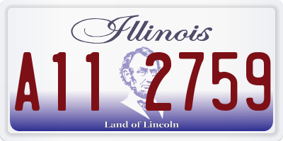 IL license plate A112759