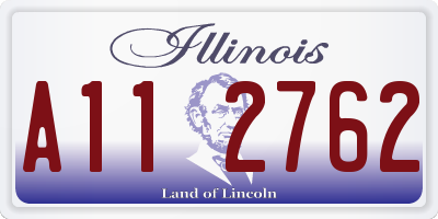 IL license plate A112762