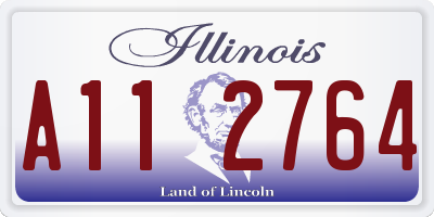 IL license plate A112764