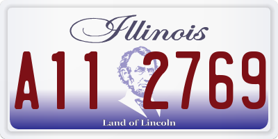 IL license plate A112769