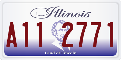IL license plate A112771