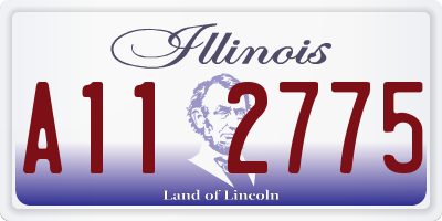 IL license plate A112775