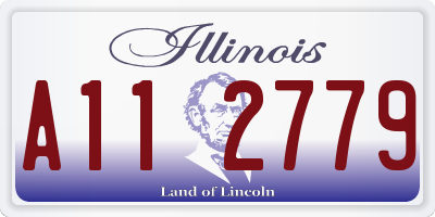IL license plate A112779