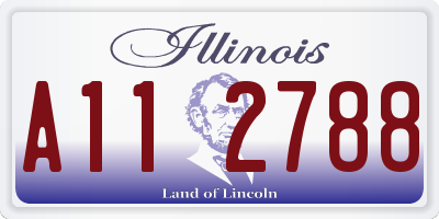 IL license plate A112788