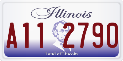 IL license plate A112790