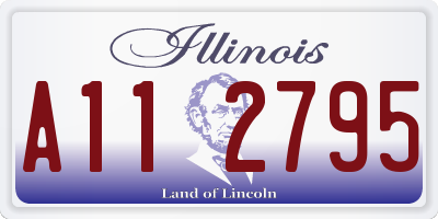 IL license plate A112795