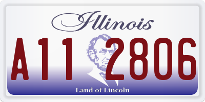 IL license plate A112806