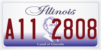 IL license plate A112808