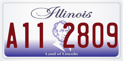 IL license plate A112809