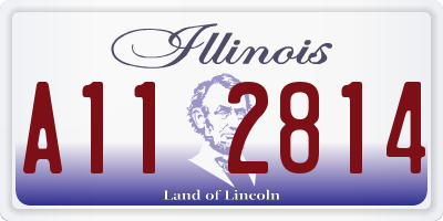 IL license plate A112814